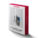 AXAGON PCEU-232RS Kontroler PCIe 2+2x port USB 3.2 GEN 1, UASP, SP & LP 15-pin SATA zasilacz