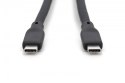 Digitus Kabel połączeniowy silikonowy USB-C - USB-C, USB 3.2 Gen1 5G 4K 100W, 2m czarny