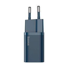 Baseus Super Si 1C szybka ładowarka USB Typ C 20 W Power Delivery niebieski (CCSUP-B03)