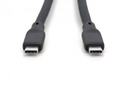 Digitus Kabel połączeniowy silikonowy USB-C - USB-C, USB 4 Gen3 40G 8K 240W, 0,5m Czarny