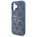 Etui Guess 4G Big Logo na iPhone 16 - niebieskie