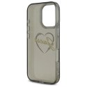 Etui Guess IML Heart na iPhone 16 Pro Max - czarne