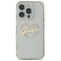 Etui Guess IML Heart na iPhone 16 Pro Max - przezroczyste