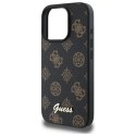 Etui Guess Peony Script MagSafe na iPhone 16 Pro Max - czarne