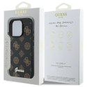 Etui Guess Peony Script MagSafe na iPhone 16 Pro Max - czarne