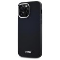 Etui DKNY Plain Logo MagSafe na iPhone 14 Pro Max - czarne