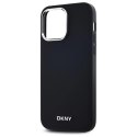 Etui DKNY Plain Logo MagSafe na iPhone 14 Pro Max - czarne