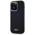 Etui DKNY Plain Logo MagSafe na iPhone 14 Pro - czarne