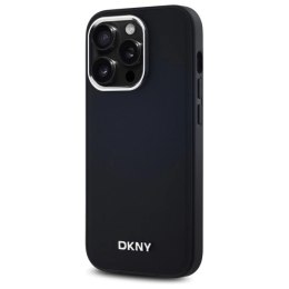 Etui DKNY Plain Logo MagSafe na iPhone 14 Pro - czarne