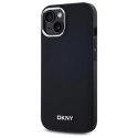 Etui DKNY Plain Logo MagSafe na iPhone 14 - czarne