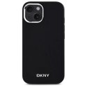 Etui DKNY Plain Logo MagSafe na iPhone 14 - czarne