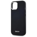 Etui DKNY Plain Logo MagSafe na iPhone 14 - czarne