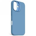 Etui Decoded AntiMicrobial Silicone Backcover z MagSafe do iPhone 16 - niebieskie