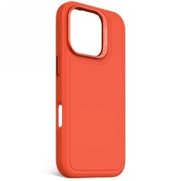 Etui Decoded AntiMicrobial Silicone Stacks Backcover z MagSafe do iPhone 16 Pro - pomarańczowe