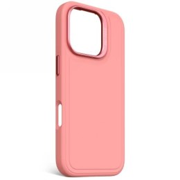 Etui Decoded AntiMicrobial Silicone Stacks Backcover z MagSafe do iPhone 16 Pro - różowe