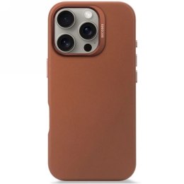 Etui Decoded Leather Backcover z MagSafe do iPhone 16 Pro - brązowe