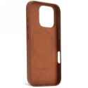 Etui Decoded Leather Backcover z MagSafe do iPhone 16 Pro - brązowe