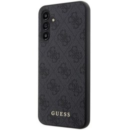 Etui Guess 4G Metal Gold Logo na Samsung Galaxy A14 - szare