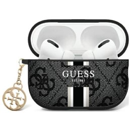 Guess GUA2P4RPSK AirPods 1/2 cover czarny/black 4G Printed Stripes Charm