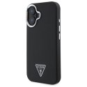 Guess GUHMP16MPGTSPSK iPhone 16 Plus 6.7" czarny/black hardcase Grained Triangle MagSafe