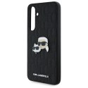 Karl Lagerfeld KLHCS24FEPGKLKCPK Sam S24 FE S721 czarny/black hardcase Monogram Karl&Chaoupette Head Pin