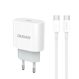 Ładowarka sieciowa Dudao A14EUC PD 20W USB-C z kablem - biała