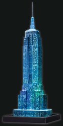 Ravensburger Polska Puzzle 3D Budynki nocą Empire State Building