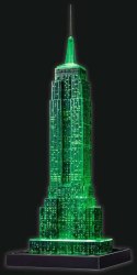 Ravensburger Polska Puzzle 3D Budynki nocą Empire State Building