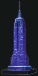 Ravensburger Polska Puzzle 3D Budynki nocą Empire State Building