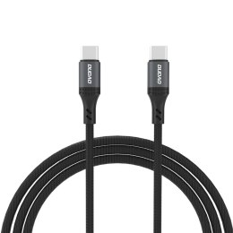 Kabel Dudao L3CC USB-C - USB-C 60W 1,2m w oplocie - czarny