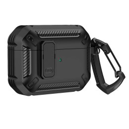 Armour Airpods Case with hook - AirPods 4 black