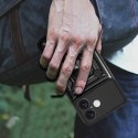 Etui Hybrid Armor Camshield na iPhone 16 pancerne z osłoną na aparat z podstawką - czarne