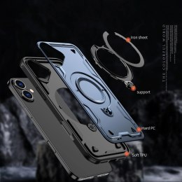 Etui Hybrid Armor Trendy z MagSafe na iPhone 16 Plus - niebieskie