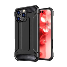 Etui Hybrid Armor pancerne na iPhone 16 Pro Max - czarne