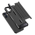 Etui Hybrid Armor pancerne na iPhone 16 - czarne