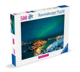 Ravensburger Polska Puzzle 500 elementów Zorza polarna nad Bergsfjord