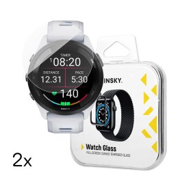 2x Wozinsky Full Glue Garmin Forerunner 265 (46 mm)