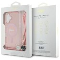 Guess GUHMP16SHCTSGNSP iPhone 16 6.1" różowy/pink hardcase Crossbody Cord Script MagSafe