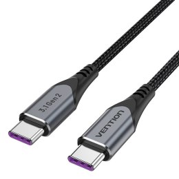 Kabel USB-C do USB-C 100W Vention TAHHD 5A 0.5m USB 3.1 Gen2 4K (szary)