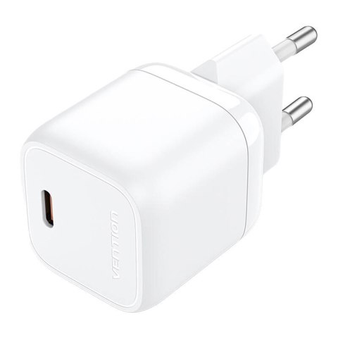 Ładowarka sieciowa Vention FAKW0-EU USB-C GaN (30W) (biała)