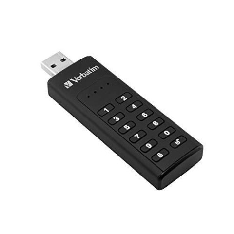 KEYPAD SECURE USB 3.0 DRIVE/256-BIT AES ENCRY 128GB USB A