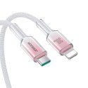 Kabel Joyroom S-A42 Crystal-Clear Series 30W USB-C - Lightning 1,2m - biały