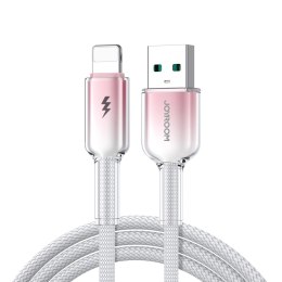 Kabel Joyroom S-A42 Crystal-Clear Series 3A USB-A - Lightning 1,2m - biały