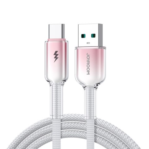 Kabel Joyroom S-A42 Crystal-Clear Series 3A USB-A - USB-C 1,2m - biały