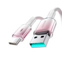 Kabel Joyroom S-A42 Crystal-Clear Series 3A USB-A - USB-C 1,2m - biały