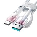 Kabel Joyroom S-A42 Crystal-Clear Series 3A USB-A - USB-C 1,2m - biały