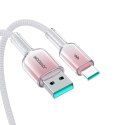 Kabel Joyroom S-A42 Crystal-Clear Series 3A USB-A - USB-C 1,2m - biały