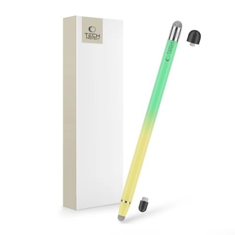 Rysik pasywny Tech-Protect USP100 4-TIP Touch Stylus - zielono-zółty