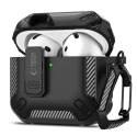 Etui Tech-Protect Carbonox na AirPods 4 - czarne