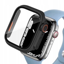 Etui Tech-Protect Defense360 na Apple Watch 46 mm - czarne - pomarańczowe